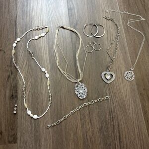 Silvertone Jewelry Lot